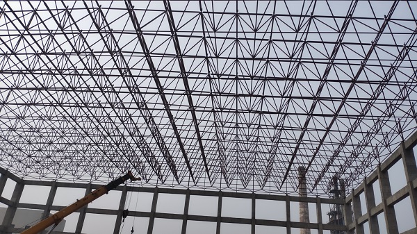 玻璃廠網(wǎng)架安裝