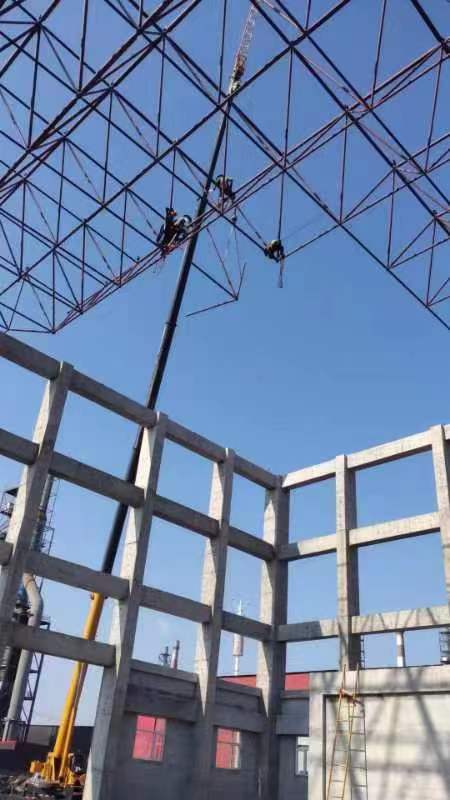 玻璃廠網(wǎng)架安裝工程